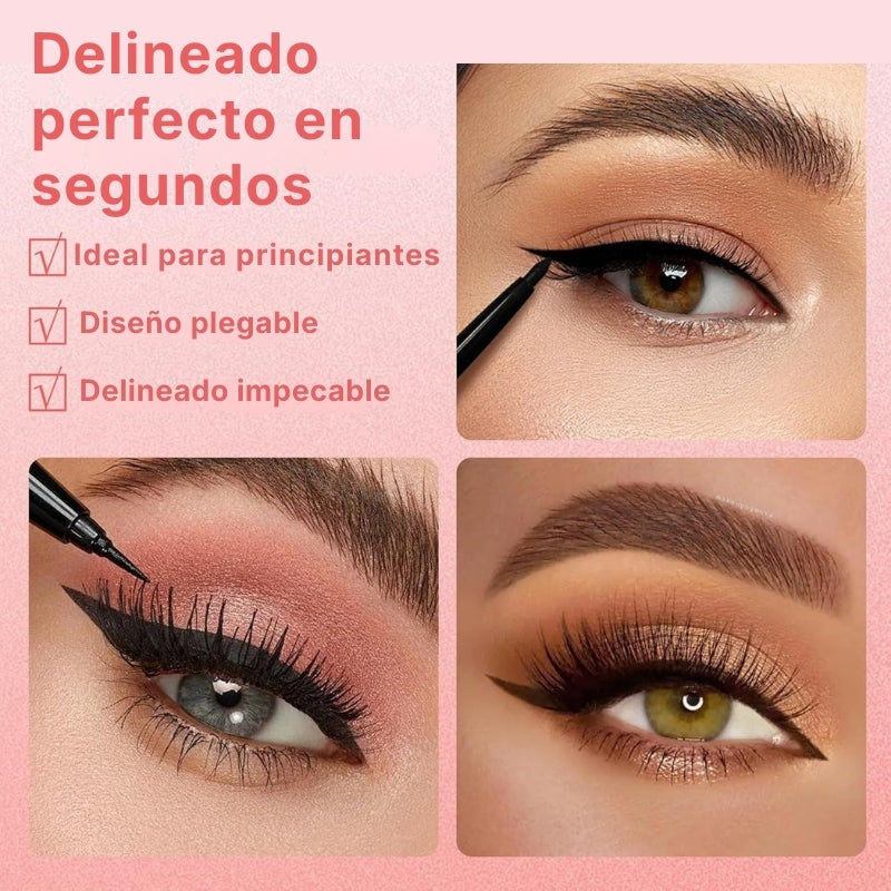 Set de 2 Sellos Delineadores Rotativos (Negro + Marrón)