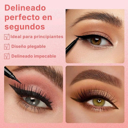 Set de 2 Sellos Delineadores Rotativos (Negro + Marrón)