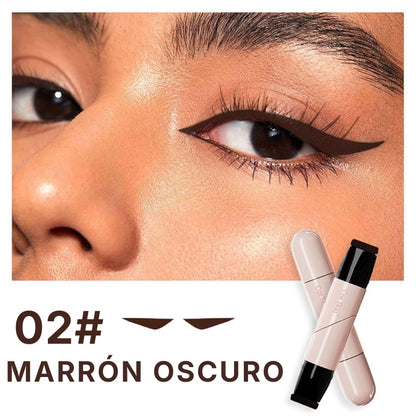 Set de 2 Sellos Delineadores Rotativos (Negro + Marrón)