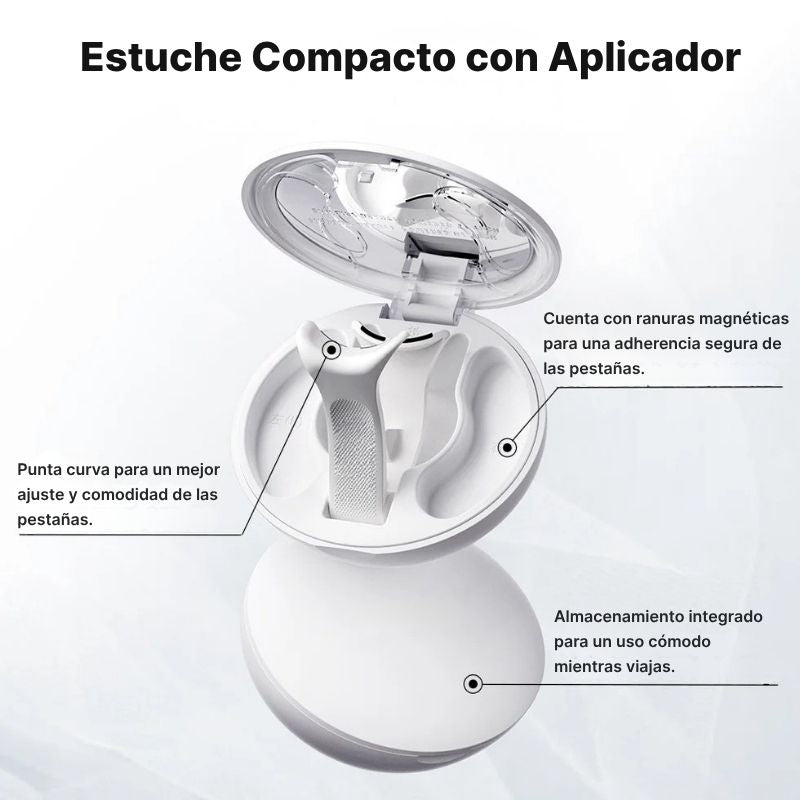 Pestañas Magnéticas con Aplicador + Rizador — Cero Irritación