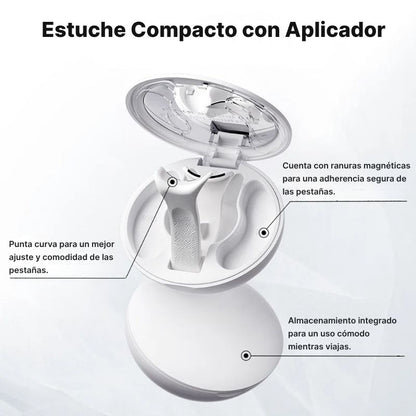 Pestañas Magnéticas con Aplicador + Rizador — Cero Irritación