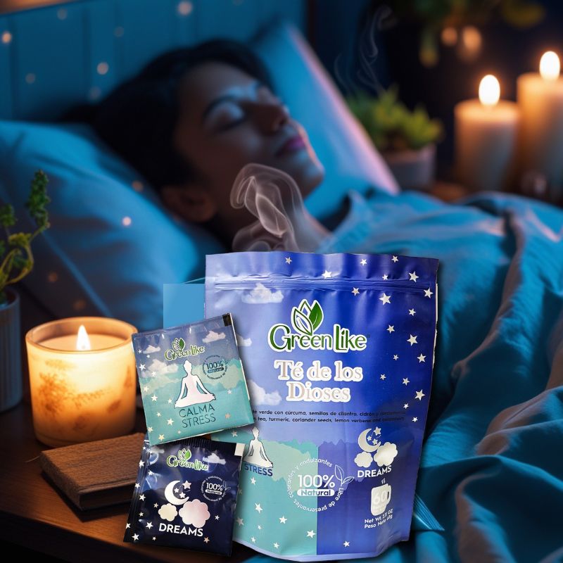 Té de los Dioses | Calma el estrés y duerme profundo con ritual 2-en-1 (día & noche)